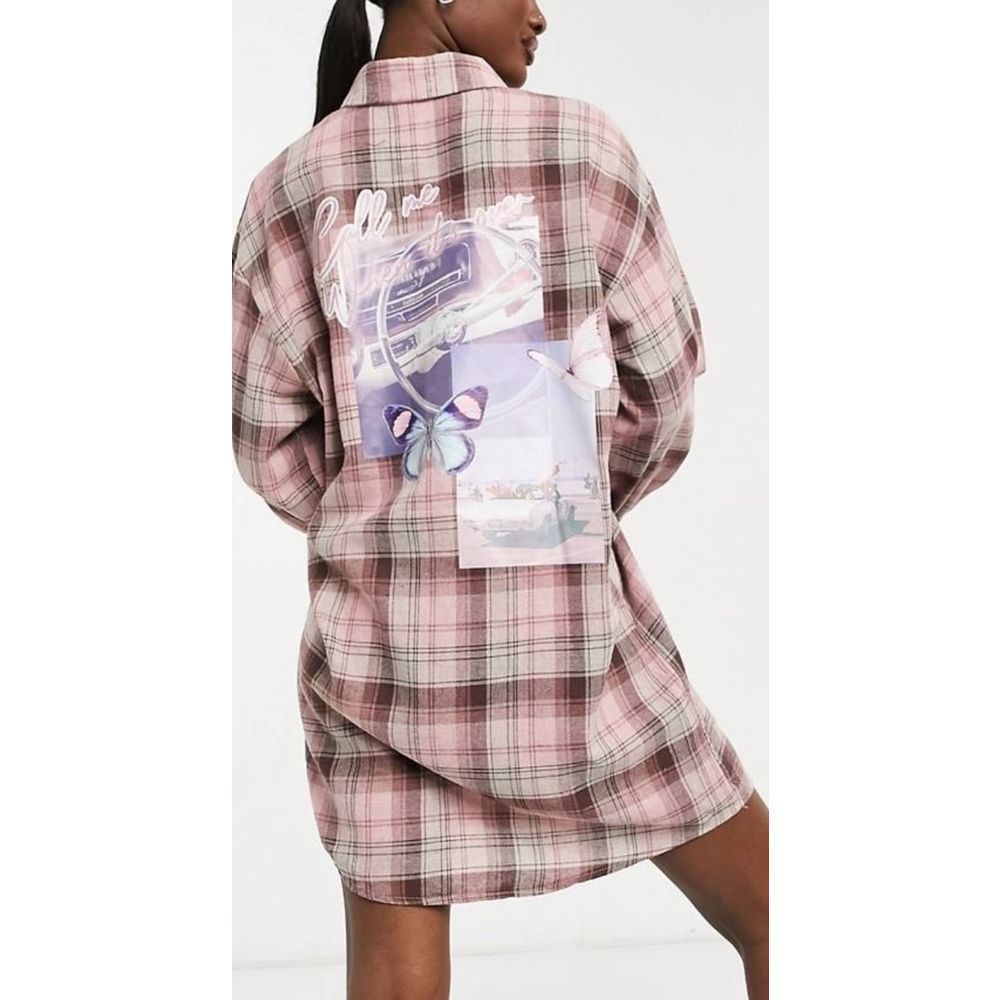 Missguided Plus shirt with graphic in pink s:18 - Picture 6 of 6